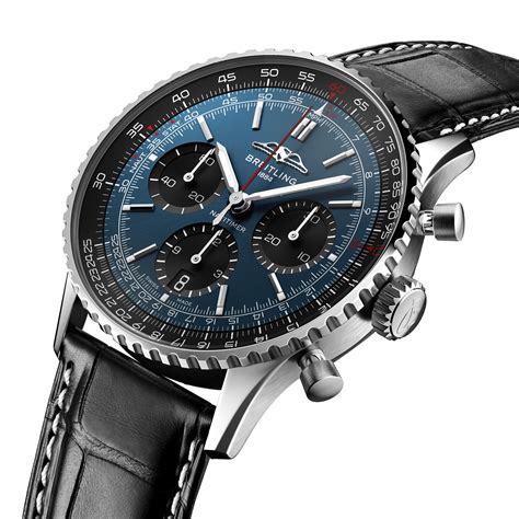 blue breitling navitimer.